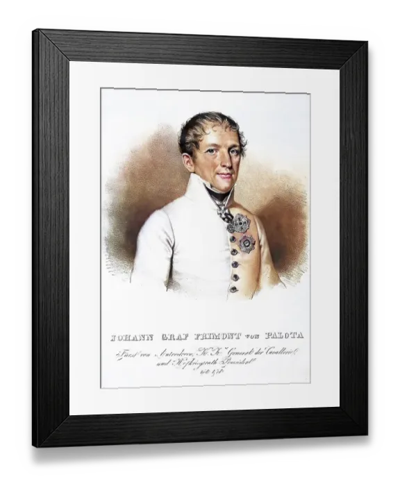 Framed Print : Johann Maria Philipp Frimont, Count of Palota