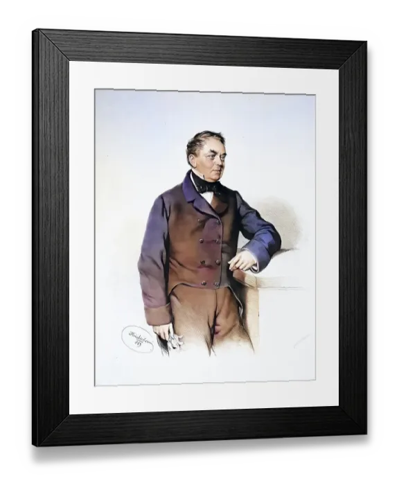 Framed Print : Johann Liebieg (born 7 June 1802 in Braunau) Framed Print : Johann Liebieg (born 7 June 1802 in Braunau)