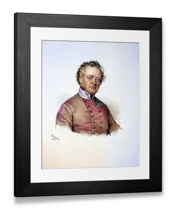 Framed Print : Johann Heinrich Daniel Zschokke (born 22 March 1771 in Magdeburg)