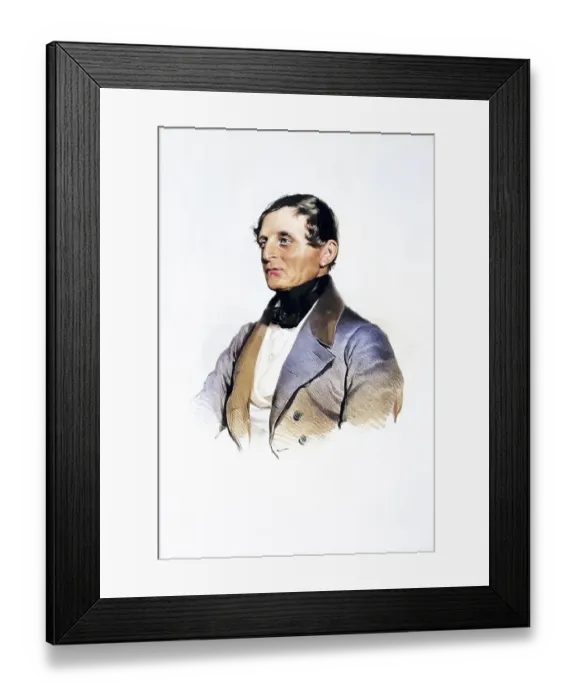 Framed Print : Josef Lemberger (1782-1858), Lodge Master at the Imperial and Royal Hofburg Imperial Palace Theatre