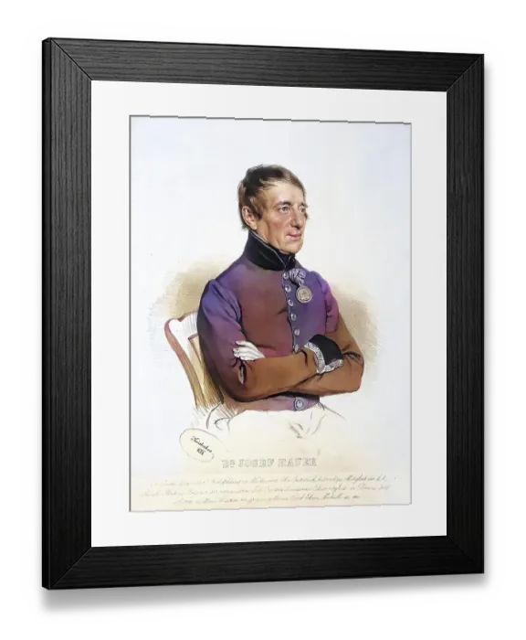 Framed Print : Josef Hauer (1769-1848), Staff Doctor Framed Print : Josef Hauer (1769-1848), Staff Doctor