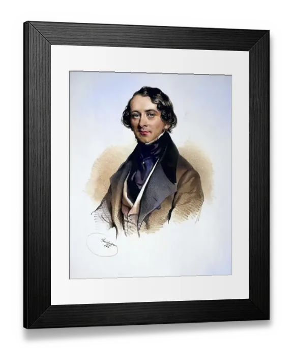 Framed Print : Josef Lidel, song composer, c. 1840 Framed Print : Josef Lidel, song composer, c. 1840