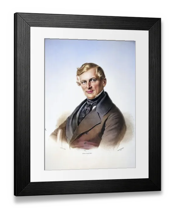 Framed Print : Josef Graf Ugarte (1804-1862), Austrian diplomat