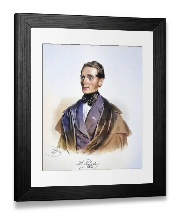 Framed Print : Josef Heidler von Heilborn (1792-1866) Framed Print : Josef Heidler von Heilborn (1792-1866)