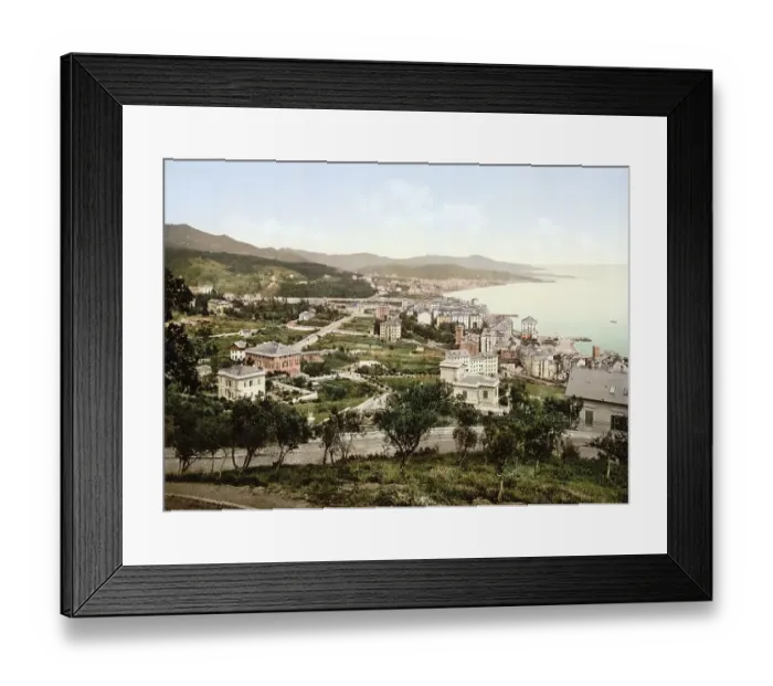 Framed Print : General view, Pegli, Genoa, Italy Framed Print : General view, Pegli, Genoa, Italy