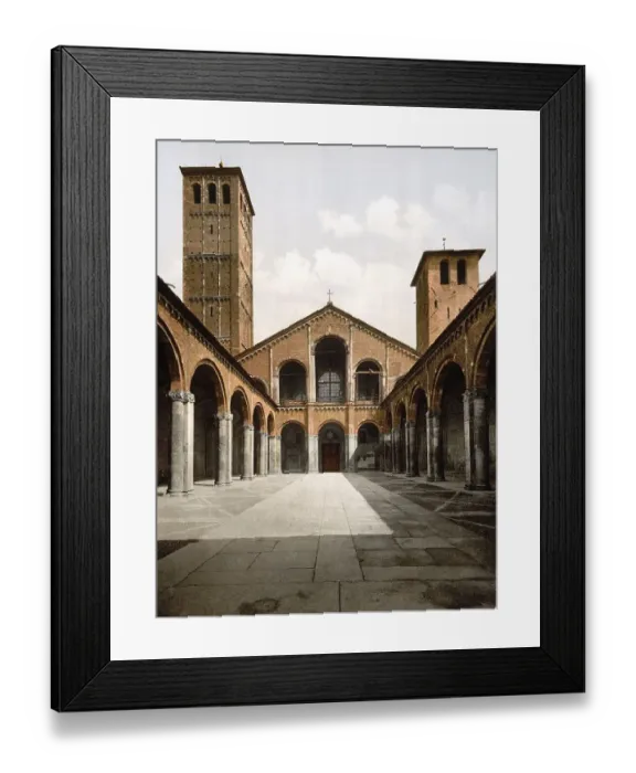 Framed Print : St. Ambrose Church, Sant Ambrogio