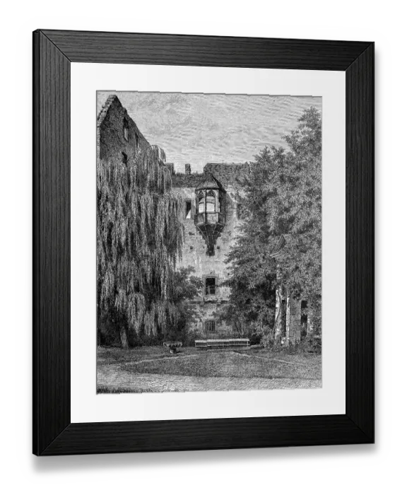 Framed Print : The Ruprechtsbau of Heidelberg Castle Framed Print : The Ruprechtsbau of Heidelberg Castle