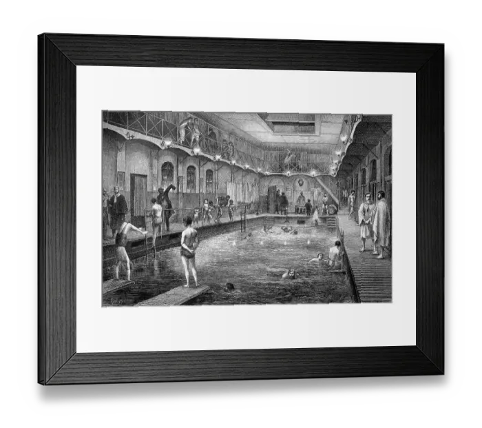 Framed Print : The Sophienbad in Leipzig, Germany Framed Print : The Sophienbad in Leipzig, Germany