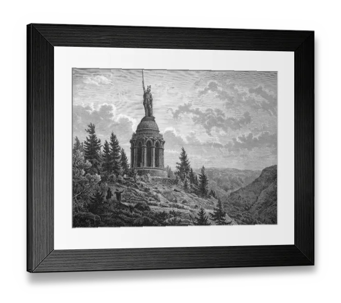 Framed Print : The Hermann, monument on the Treutberg