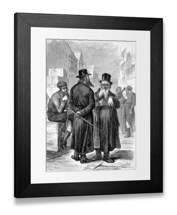 Framed Print : Schnorrer, Polish Schnorrer in Leipzig Framed Print : Schnorrer, Polish Schnorrer in Leipzig