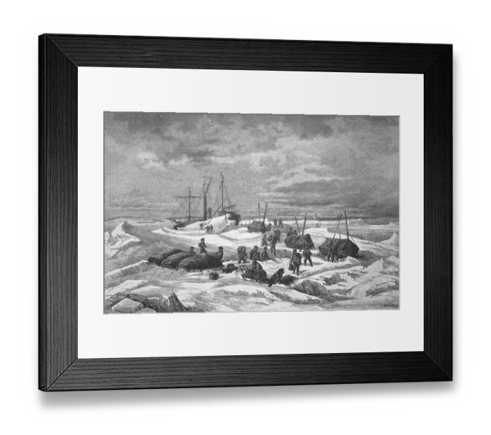 Framed Print : Sailor Admiral Tegetthoff from Bremerhaven to the Barents Sea