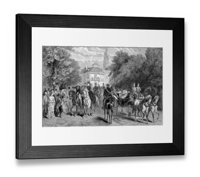 Framed Print : Fine company at the Lusthaus in the Vienna Prater Framed Print : Fine company at the Lusthaus in the Vienna Prater