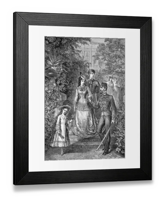 Framed Print : The imperial family of Austria on summer holiday Framed Print : The imperial family of Austria on summer holiday