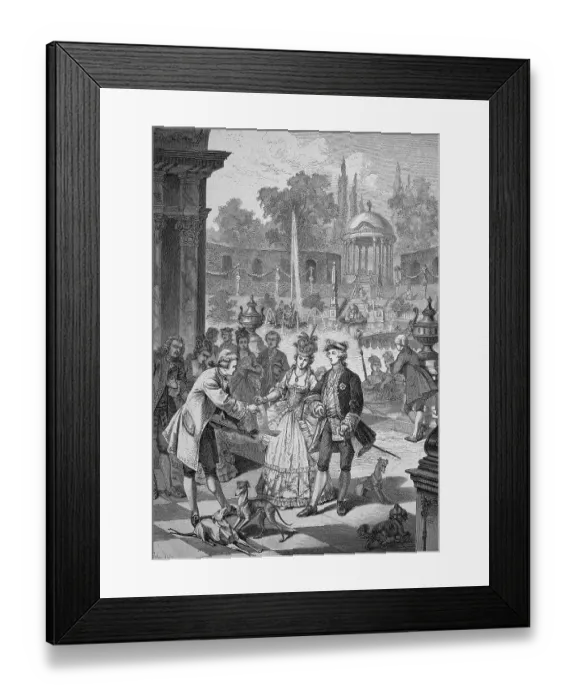 Framed Print : Frederick the Great in Rheinsberg