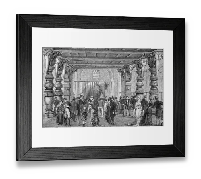 Framed Print : The Elephant House in the Berlin Zoological Garden