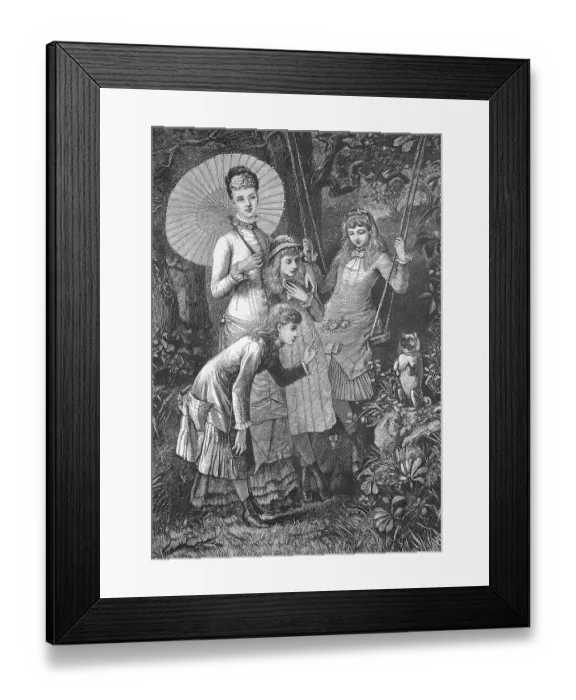 Framed Print : The Princess of Wales and her daughters