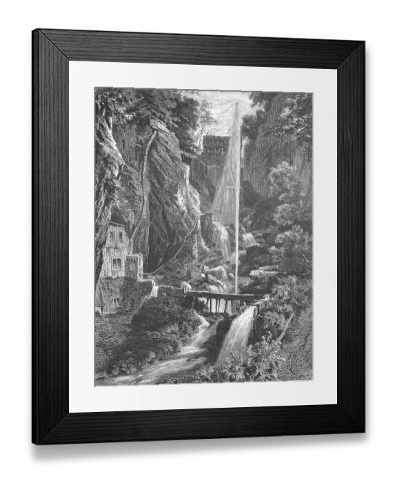 Framed Print : The Rozloch Gorge in Switzerland