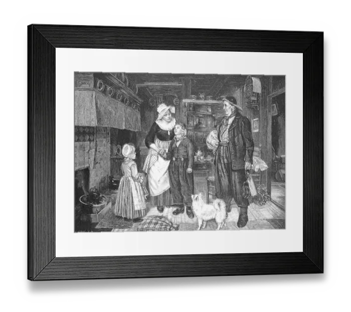 Framed Print : The boy goes to sea as an apprentice Framed Print : The boy goes to sea as an apprentice