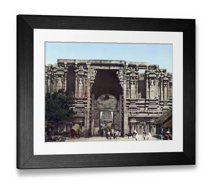 Framed Print : South India. Town-Gate of Seringham