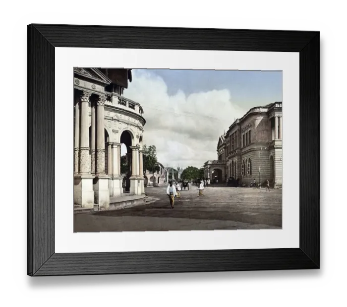 Framed Print : Singapore, Singapore Club and Post Office