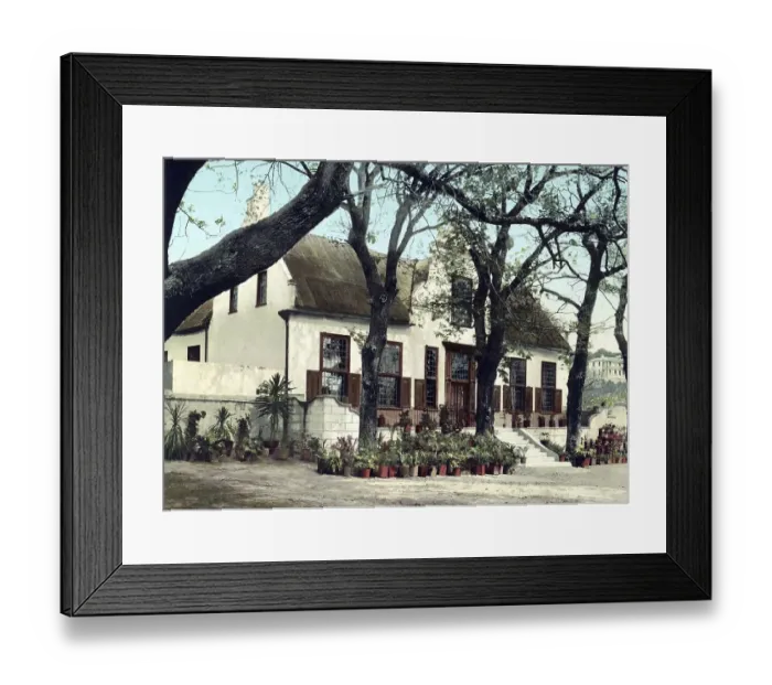Framed Print : An old Dutch dwelling, Cape Colony