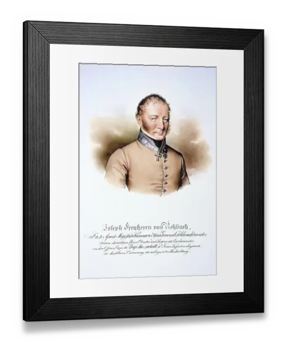 Framed Print : Josef Freiherr von Rehbach (d. 1838)