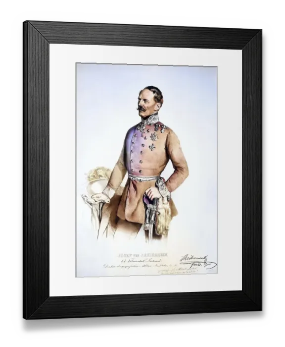 Framed Print : Josef Freiherr von Skribanek, also Skribaneck