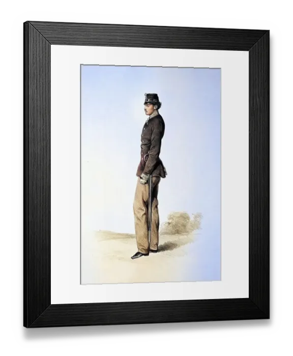 Framed Print : Josef von Reumont, Major of the Austro-Hungarian Monarchy