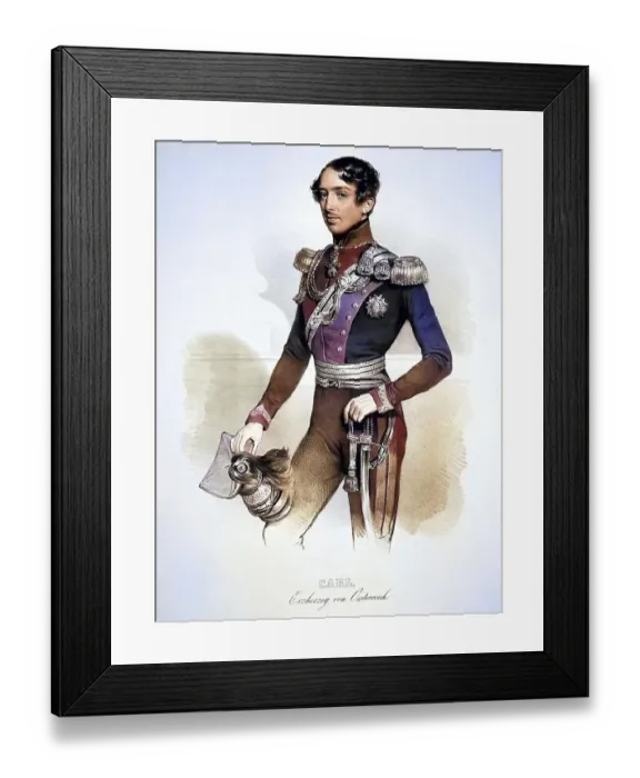 Framed Print : Archduke Karl Ferdinand of Austria (born 29 July 1818 in Vienna)