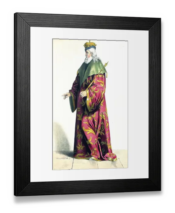 Framed Print : Charles I, traditionally also Charles I Robert (Hungarian Robert Karoly)