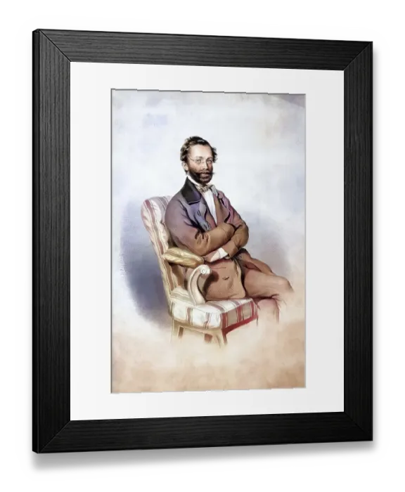Framed Print : Karl Theodor von Mandell, around 1850 in Graz Framed Print : Karl Theodor von Mandell, around 1850 in Graz