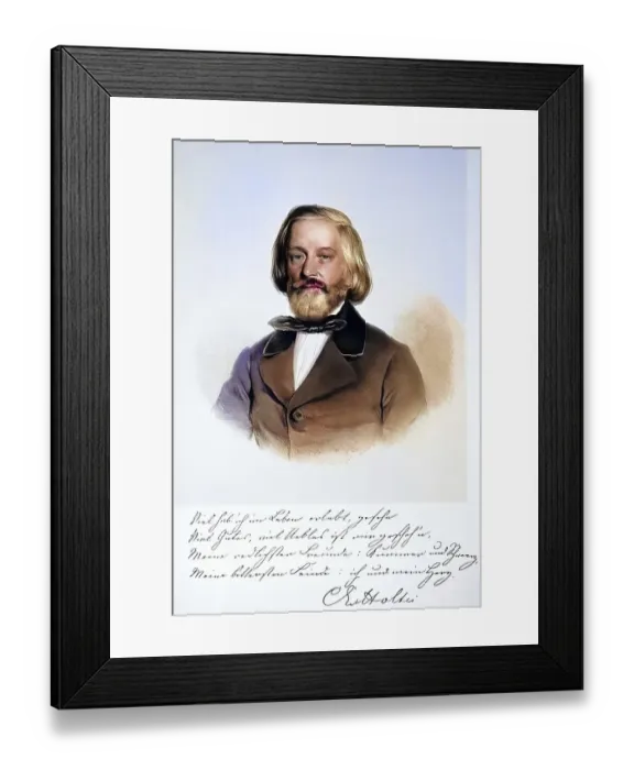Framed Print : Karl Eduard von Holtei, also Carl (von) Holtei