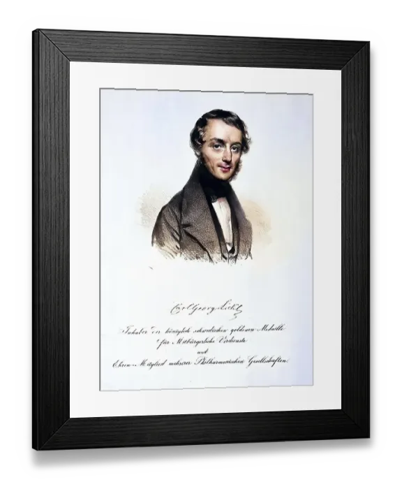 Framed Print : Carl Georg Lickl (1801-1877) Austrian composer Framed Print : Carl Georg Lickl (1801-1877) Austrian composer