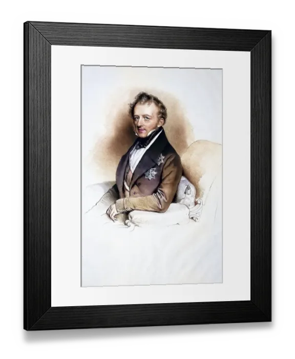 Framed Print : Charles Borromeo Count of Inzaghi (born 5 December 1777 in Idria) Framed Print : Charles Borromeo Count of Inzaghi (born 5 December 1777 in Idria)
