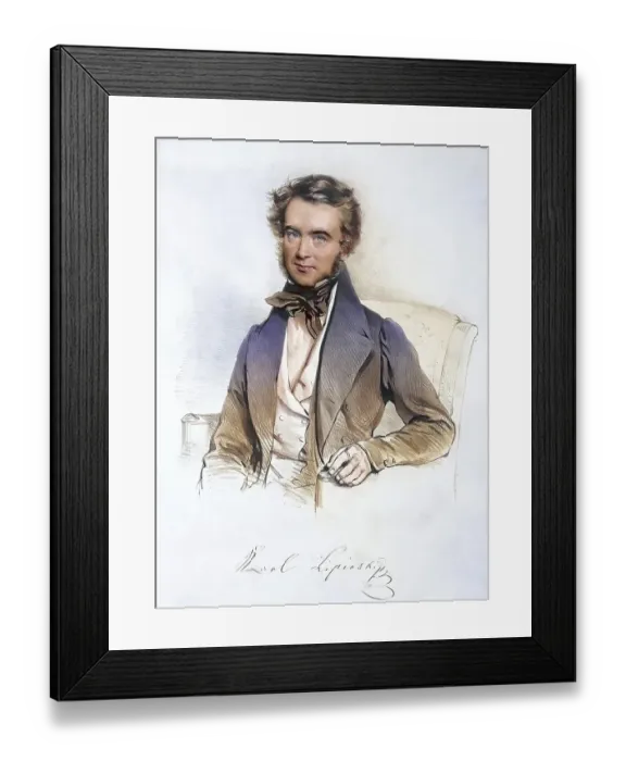 Framed Print : Karl Josef Lipinsky (1790-1861) Polish violinist and composer