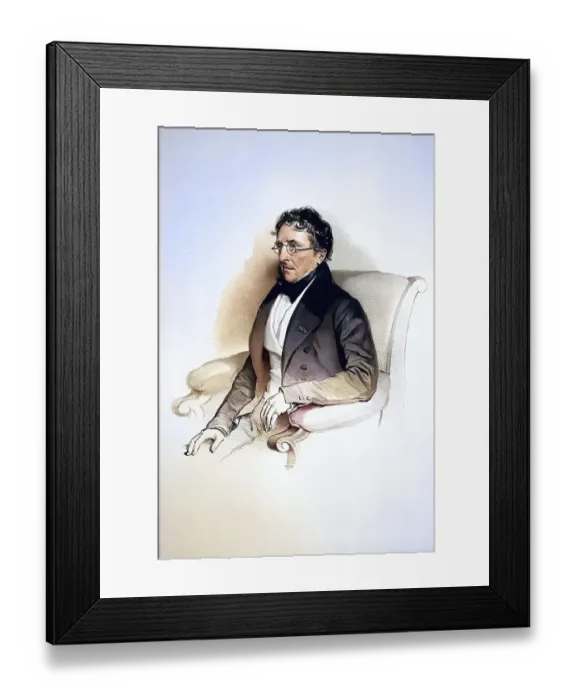 Framed Print : Karl Wilhelm Koch (1785-1860), jeweller and writer in Vienna