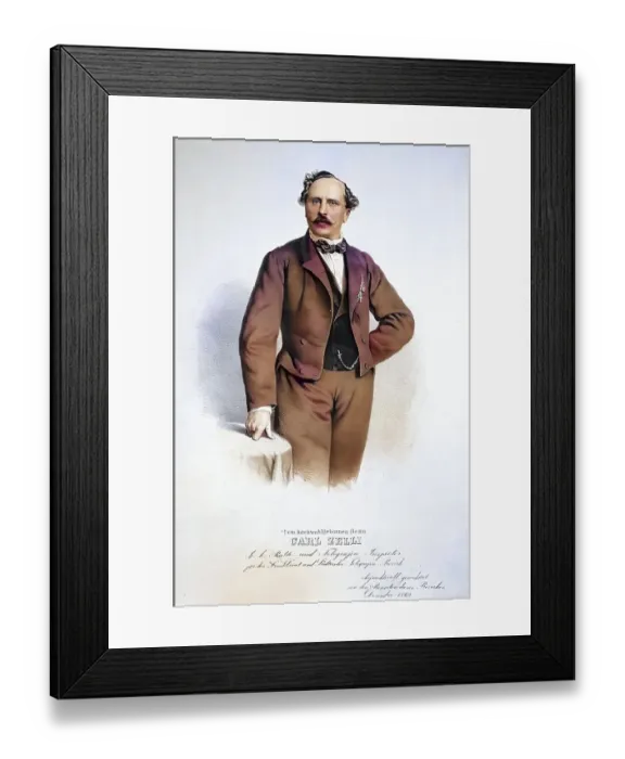 Framed Print : Karl Zelli (+ 1881), Imperial and Royal Councillor