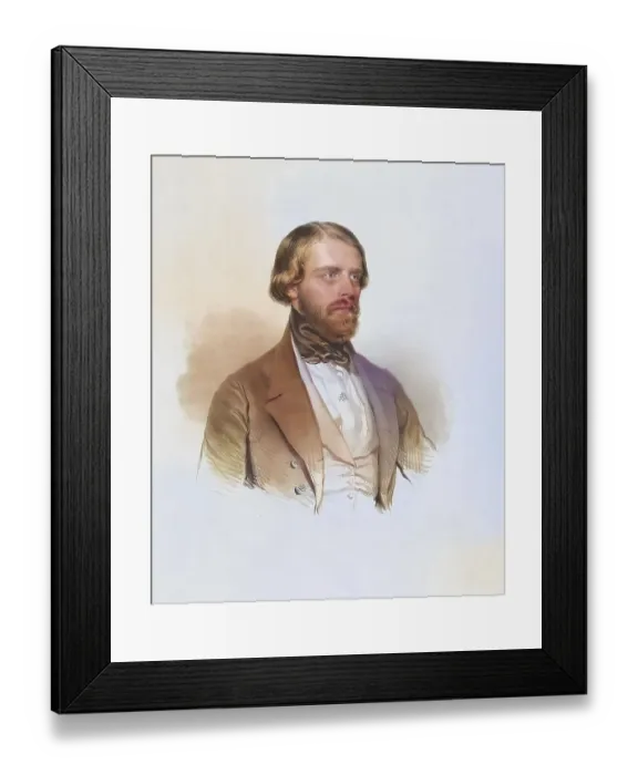 Framed Print : Arcadius Klein (d. 1848), Lieder singer Framed Print : Arcadius Klein (d. 1848), Lieder singer