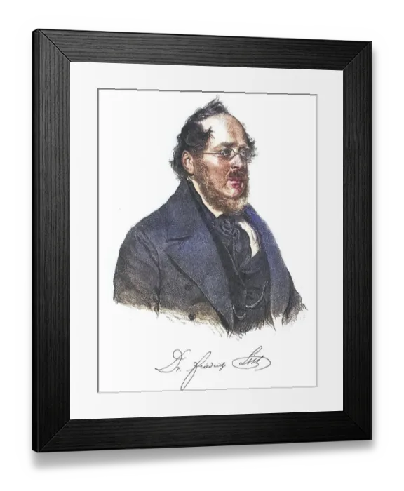 Framed Print : Daniel Friedrich List (born no later than 6 August 1789 in Reutlingen)