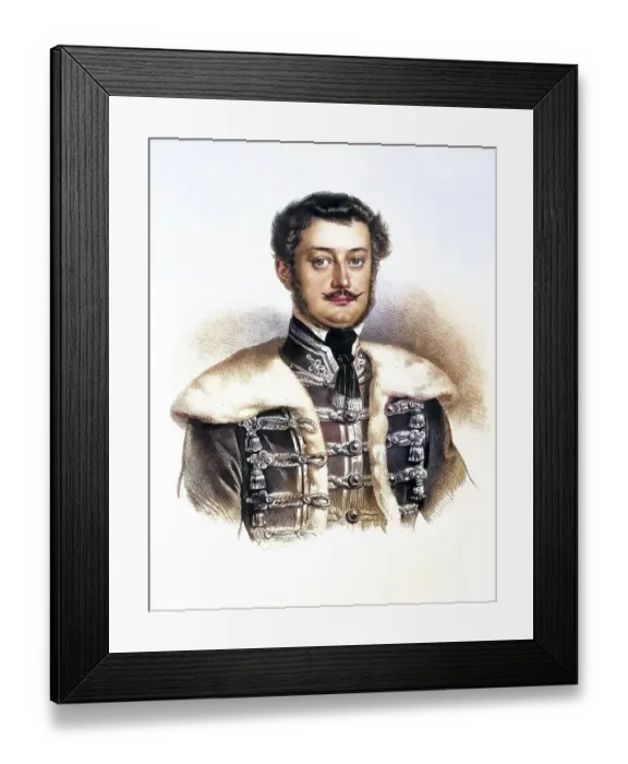 Framed Print : Georg Count Lazar von Szarhegy (1807-1861)