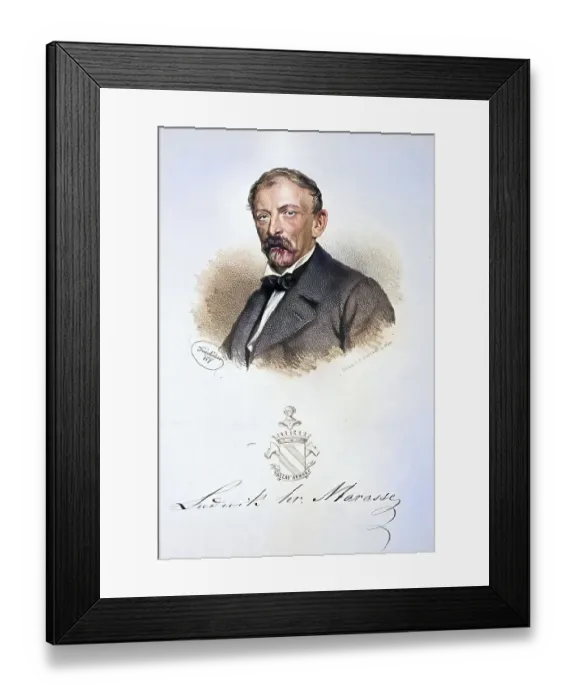 Framed Print : Ludwig Count Marasse, landowner in Galicia