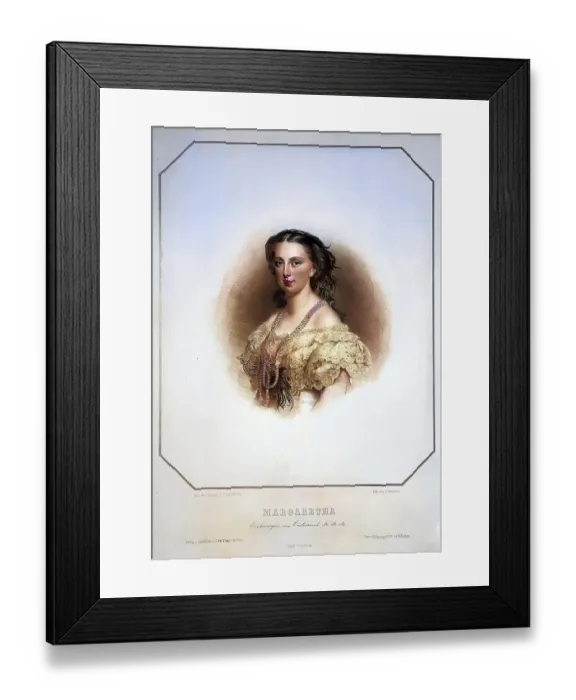 Framed Print : Margarete Karoline Princess of Saxony