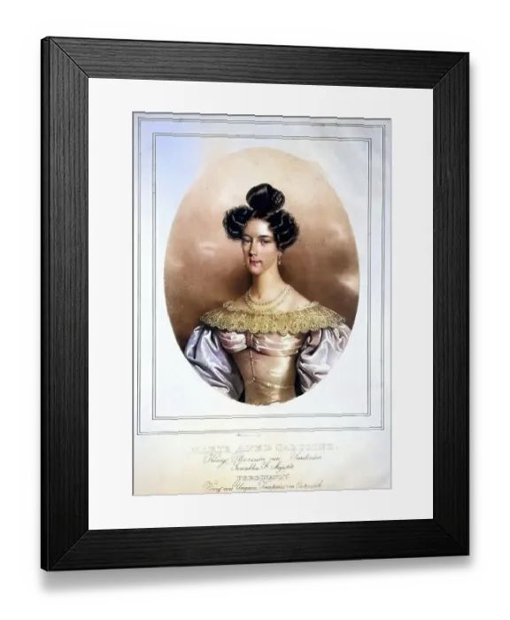 Framed Print : Maria Anna of Savoy-Sardinia (1805-1884)