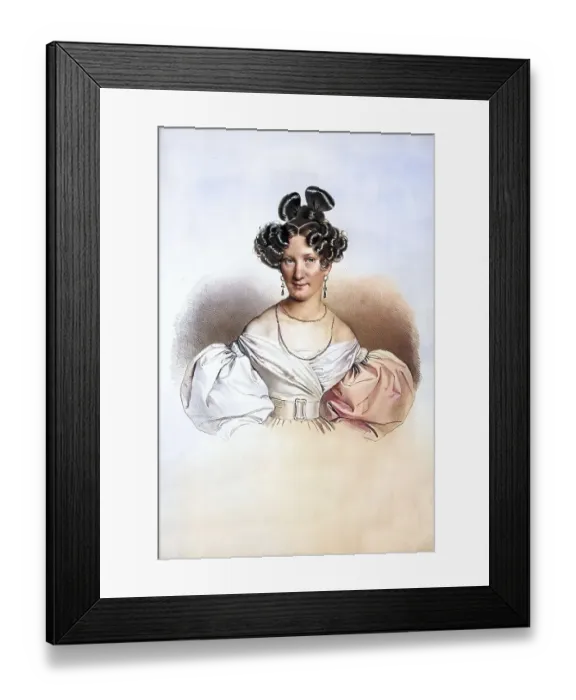 Framed Print : Maria Kriehuber, nee Forstner (1805-1889)