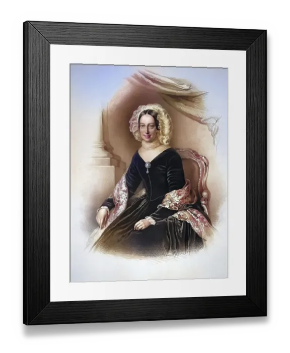 Framed Print : Marie-Louise of Austria (born 12 December 1791 in Vienna: died 17 December 1847 in Parma)