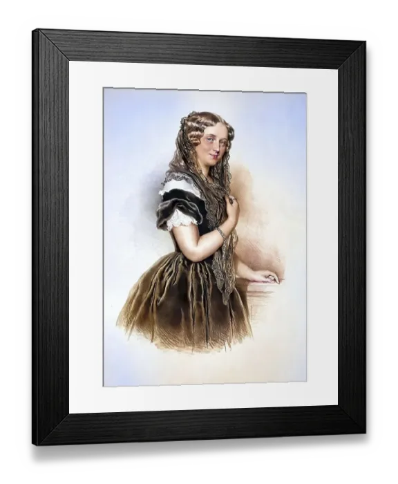 Framed Print : Mathilde Wildauer (born 7 February 1820 in Vienna) Framed Print : Mathilde Wildauer (born 7 February 1820 in Vienna)