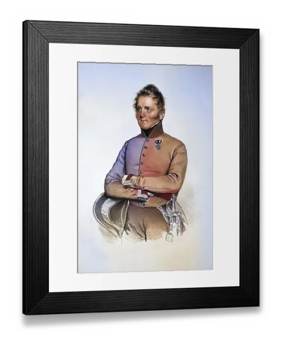 Framed Print : Maximilian Berthold Hoeffer zu Saalfeld (1786-1854)