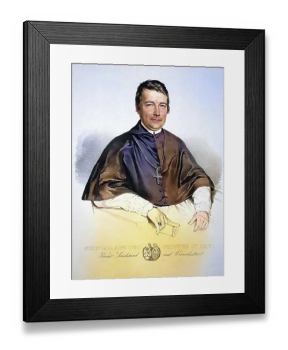 Framed Print : Meinrad Amann, baptismal name Fidelis Amann