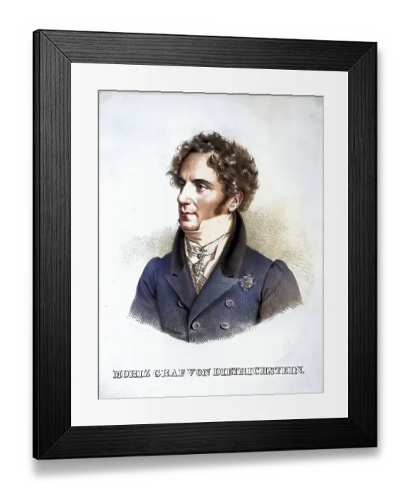 Framed Print : Prince Moriz Joseph Johann von Dietrichstein-Proskau-Leslie (born 19 February 1775 in Vienna)