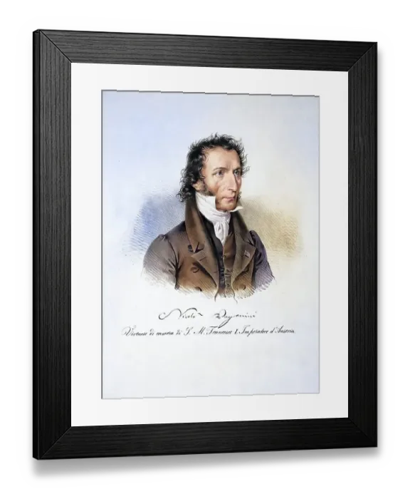 Framed Print : Niccolo Paganini, also Nicolo Paganini (born 27 October 1782 in Genoa) Framed Print : Niccolo Paganini, also Nicolo Paganini (born 27 October 1782 in Genoa)